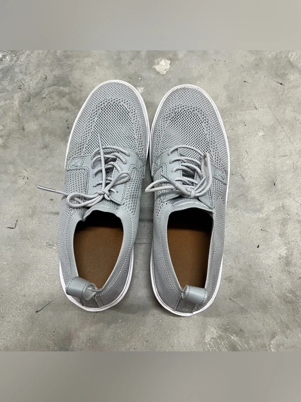BYLT Knit Lido Shoes Men's Size 9 Gray Lace Up Low Top Classic Casual Sneakers